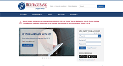 Desktop Screenshot of heritagebankna.com