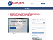 Tablet Screenshot of heritagebankna.com